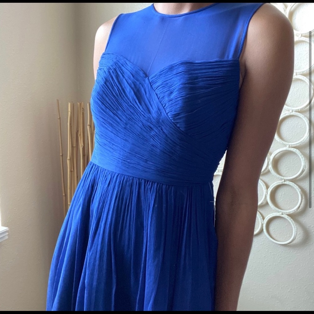 J crew blue dress size 4 petite